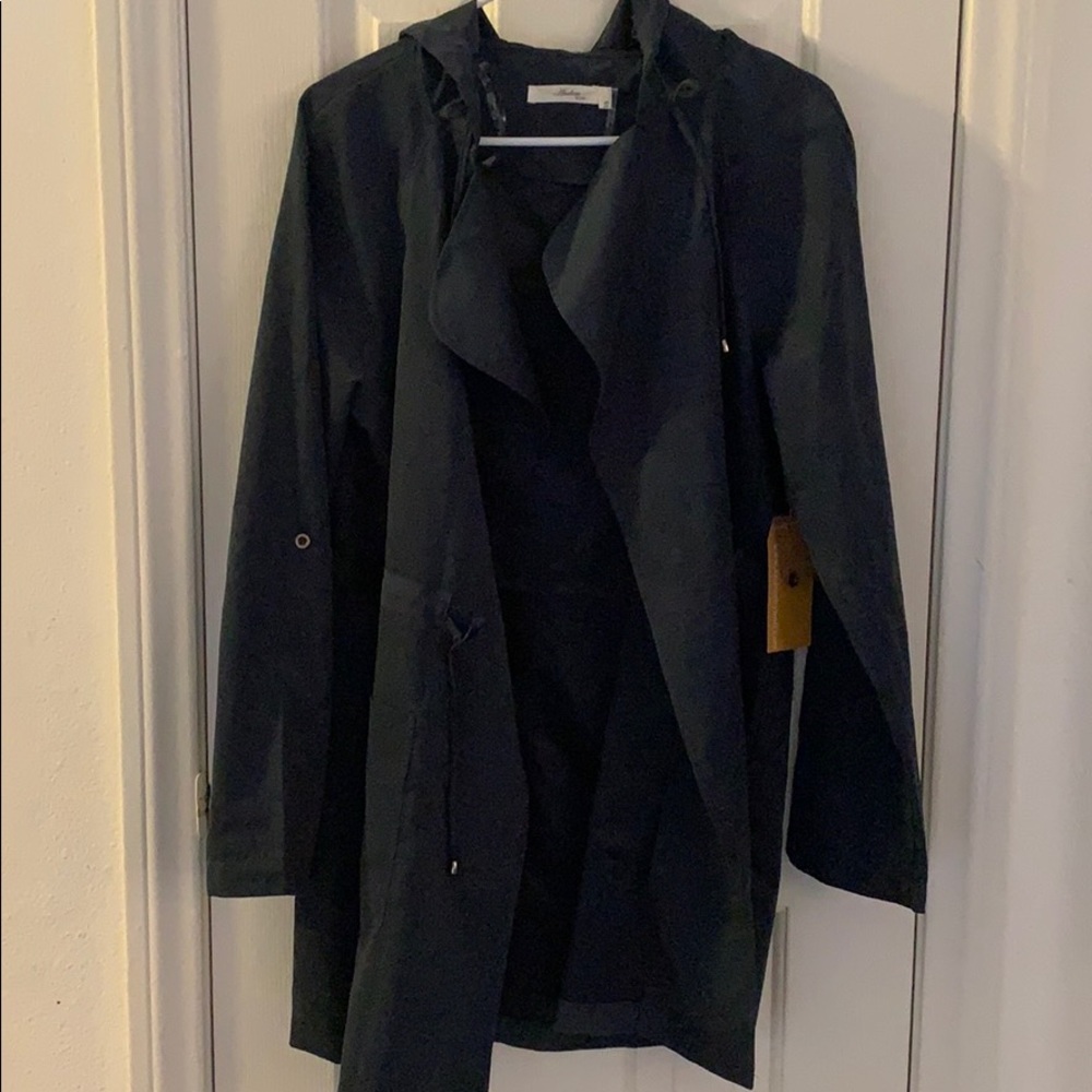 Navy jacket with hood